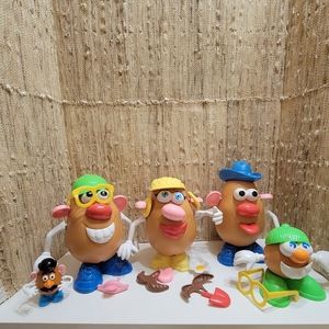 Vintage 1985 Playskool Mr Potato Head set of 5 and accessories